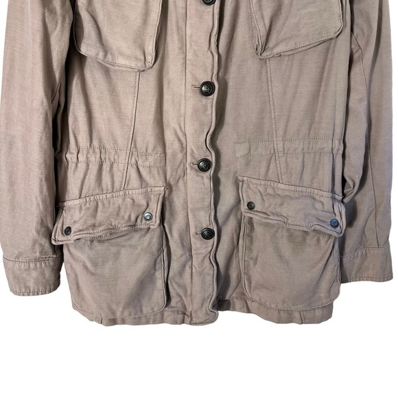 FREE PEOPLE Khaki Not Your Brothers Surplus Utility Jacket - Picture 6 of 11